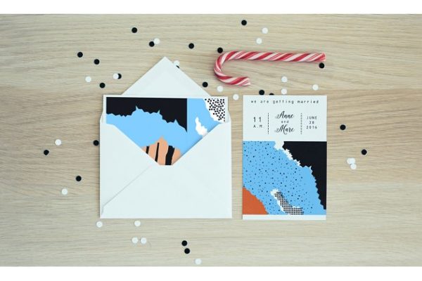 21张艺术纹理海报及邀请函制作模板  Joyful collection. Vector & JPEG