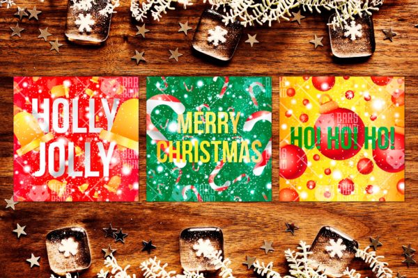 圣诞节祝福贺卡制作设计模板 Merry Christmas Congratulations