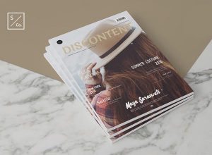 时尚简约国际范的杂志设计模版［for Indesign］