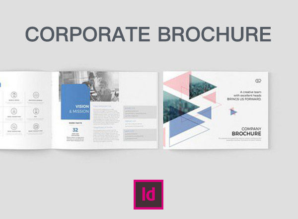 淡雅的企业宣传画册设计模板[indd]