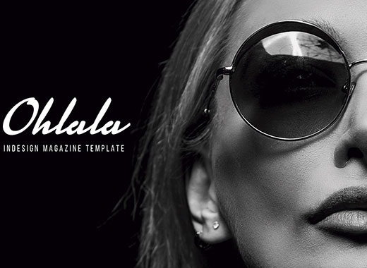 OhLaLa Magazine Template一套概念的极简主义多用途杂志模板[indd]