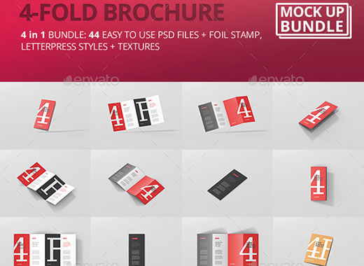 44个简约&灵活的小册子设计模板1.19 GB[psd]