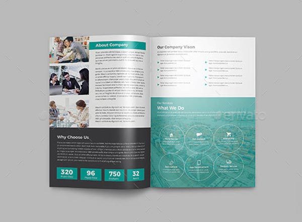 专业简洁的企业画册模版[indd]