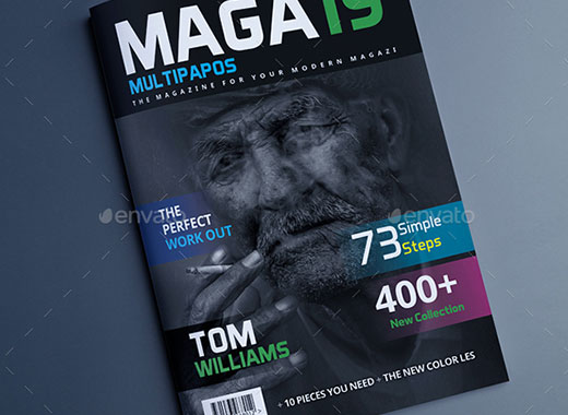 30页独特的产品介绍类杂志模板[indd]