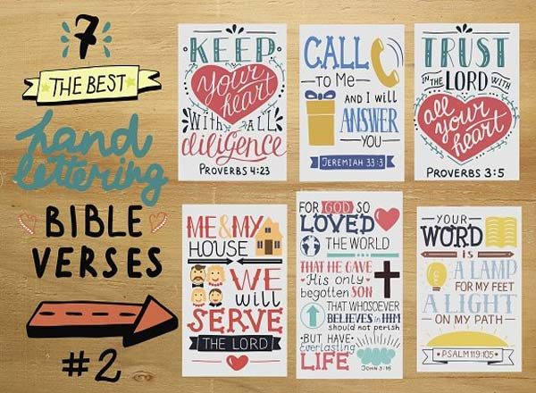 最好的BIBLE文字组合特色矢量素材