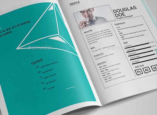 创意简约的产品画册模版[indd]