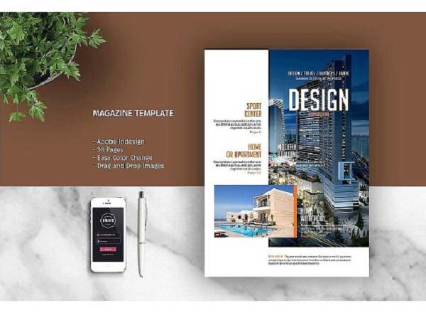 专业、整洁、现代的30页杂志画册设计模板