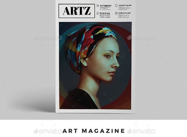 一款高品质艺术杂志模版[indd]