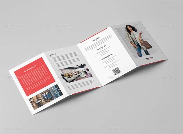 时尚Look Book 4折页A5小册子