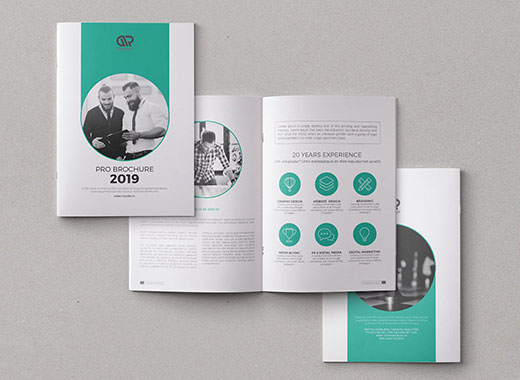 20页专业极简的企业画册设计模板[indd]