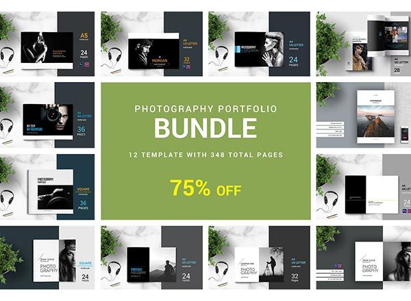 简约大图风格的专业的摄影主题杂志模板[indd]