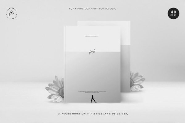 40页干净、美观、极简的摄影杂志模板[indd]