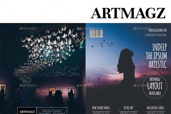 InDesign艺术杂志模板