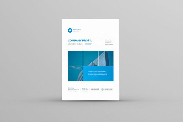 时尚简洁高端多用途的企业形象画册手册楼书杂志设计模板精选（indd）