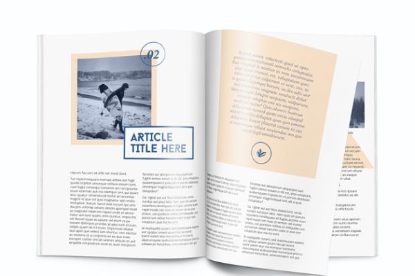 A4规格现代杂志模板 Magazine template – A4 – Indesign