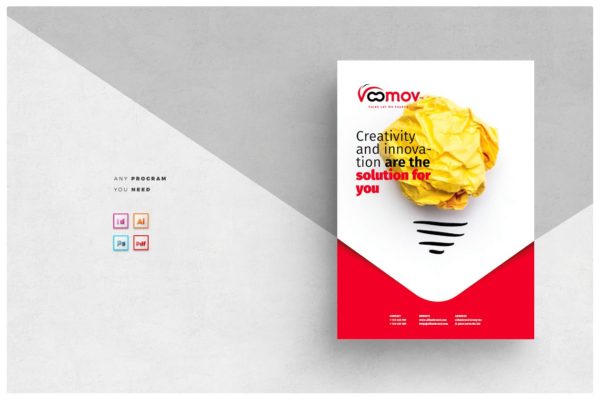 项目招标企业介绍宣传画册设计模板 Brochure