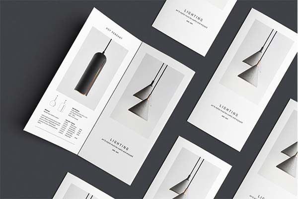 高端时尚产品三折页模版[indd]
