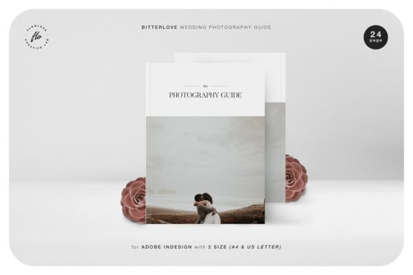 浪漫婚纱摄影指南画册设计模板