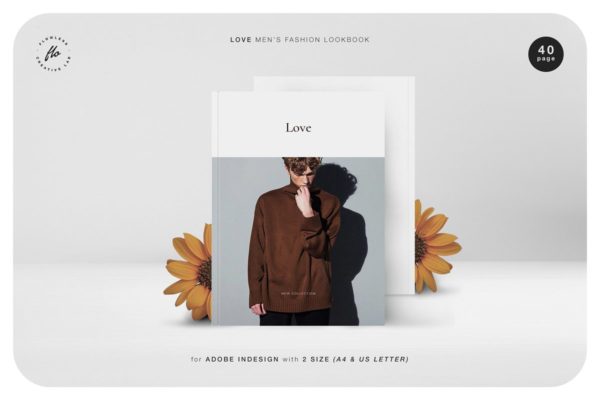 [LOVE]男士潮流时尚产品图册设计模板