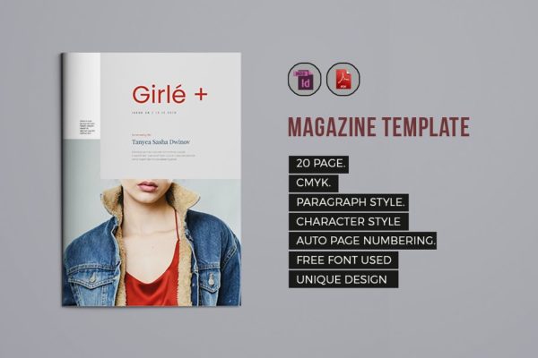 现代时尚多功能Indesign杂志设计模板精选vol.7