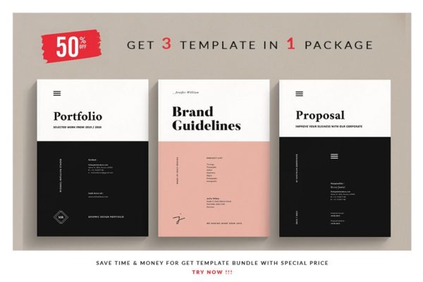 多用途时尚摄影/产品宣传册