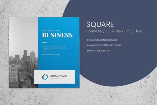 企业简约高效宣传册设计模板