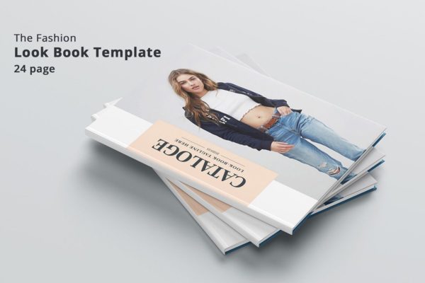 女性时尚服装摄影画册设计模板