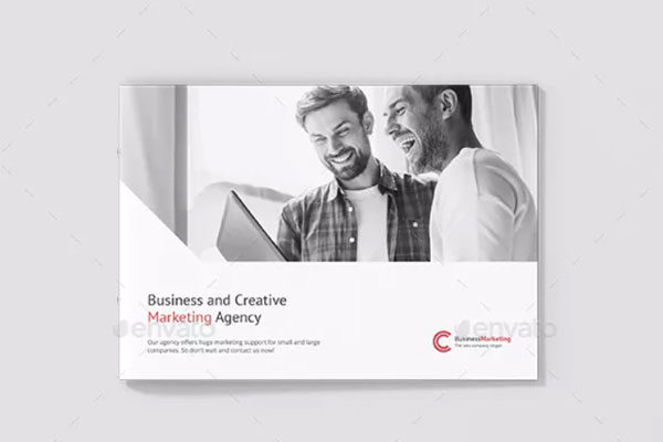 商业营销公司品牌宣传册设计模板