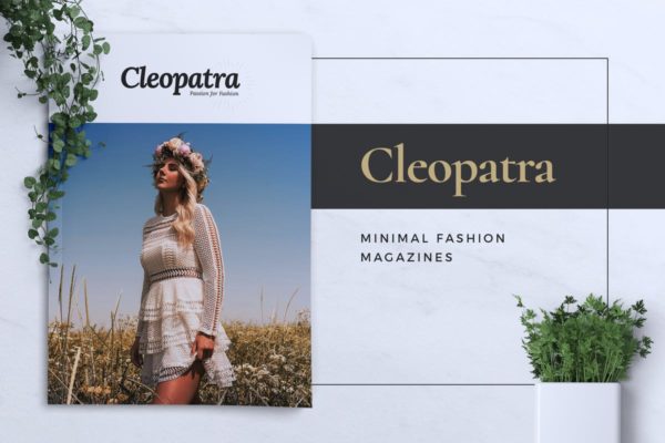时尚服饰产品目录设计时尚杂志设计模板精选 CLEOPATRA Lookbook Magazine Fashion