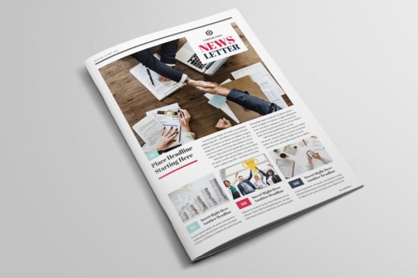 多用途新闻报纸版式设计INDD模板v1 Multipurpose Newsletter