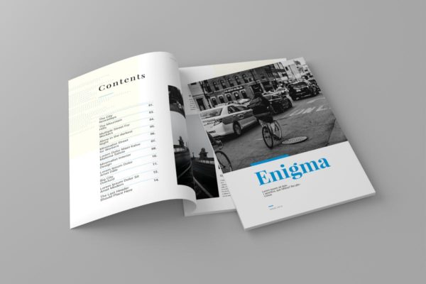 高端商务企业品牌杂志/企业画册设计模板V16 Magazine Template Vol. 16