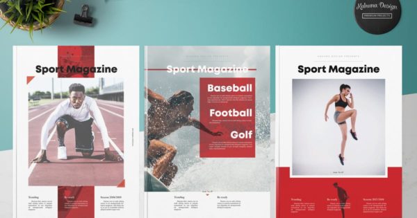 体育运动杂志设计模板精选素材 Sport Magazine