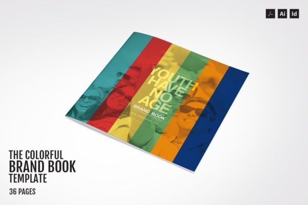 多彩品牌手册画册设计模板 The Colorful – Brand Book Template