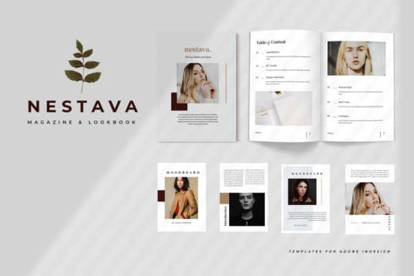 2019-2020时尚服饰杂志设计模板精选 Nestava – Fashion Magazine Template