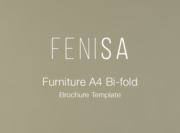 家具品牌大全产品画册设计模板 Furniture Brochure Template ( A4 Bifold )