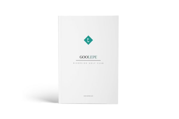 高尔夫俱乐部简介宣传画册设计模板 Golf A4 Brochure Template