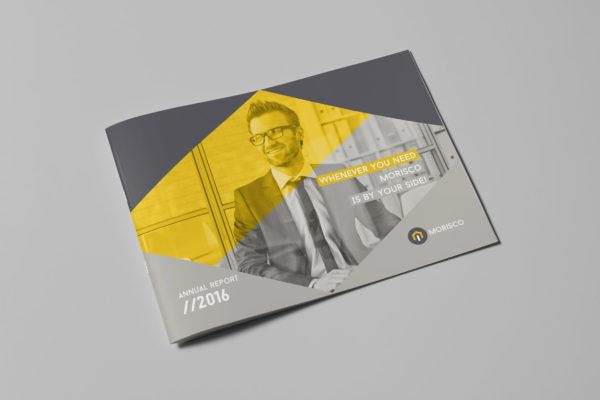 企业年度报告横版设计模板 Annual Report 2016/2017 – Landscape