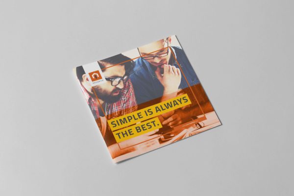 市场调研公司方形宣传画册设计模板 Valencia Brochure – Square