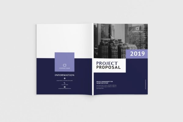 项目规划设计方案/项目解决方案画册设计模板 Exposina – A4 Business Brochure Template