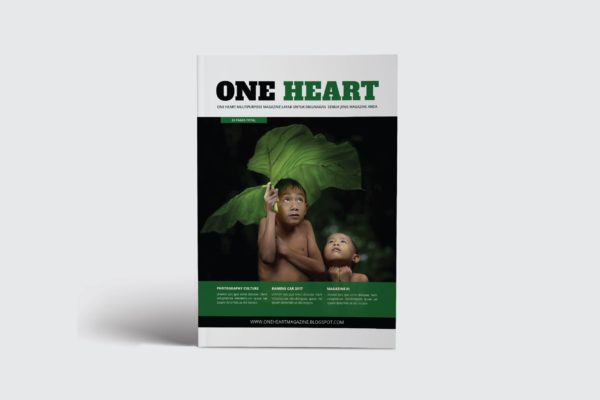 社会/民生/慈善主题杂志设计模板精选 One Heart Magazine
