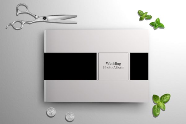 婚礼婚庆策划公司作品集设计模板v6 Landscape Photo Album Vol. 6