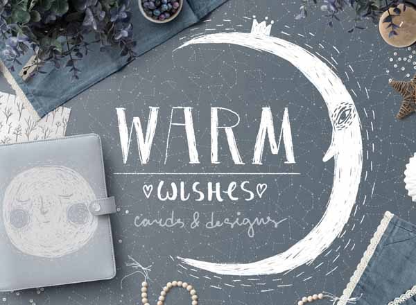 一组温暖恬静风格图形打包文件[psd,png]