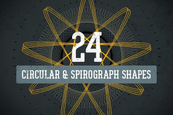 环绕旋转绘图矢量图形 Circular & Spirograph Vector Pack 1
