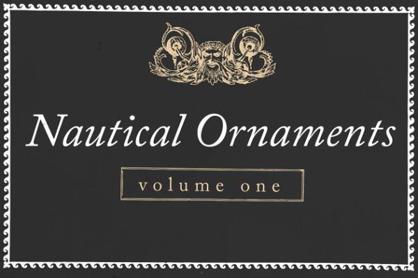 航海装饰元素插画素材精选 Nautical Ornaments Set