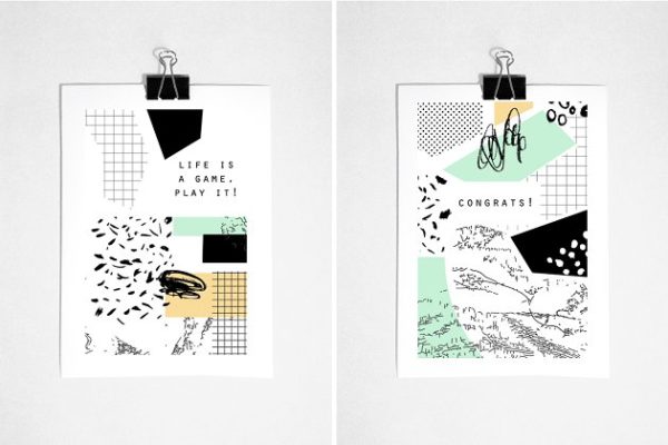 抽象派主义艺术插画设计素材精选 Graphical mood. EPS & JPEG