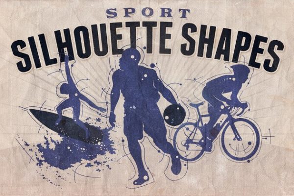 体育运动剪影图形素材精选 Silhouette shapes – Sport