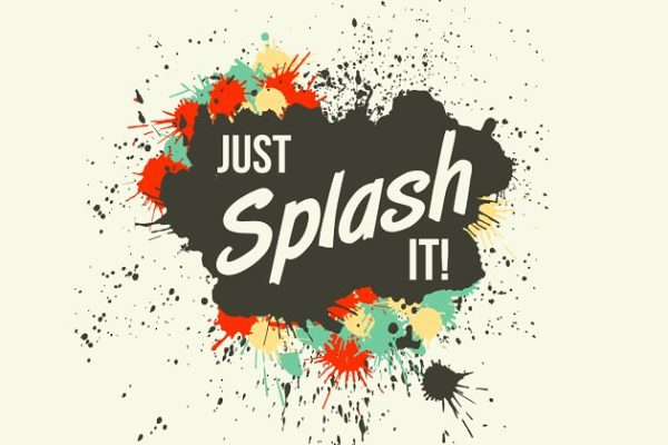 泼墨图案矢量插画素材精选 Just Splash It! Grunge vector blots