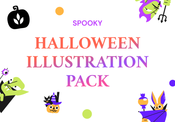 第一素材精选下午茶：万圣节人物矢量插画素材精选文件[Sketch,fig]