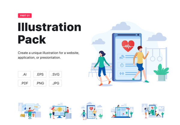 蚂蚁素材精选下午茶：互联网概念的矢量素材精选素材精选文件[Ai]