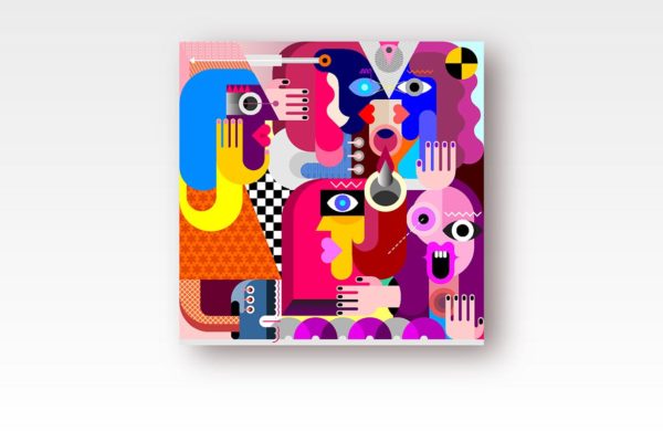 抽象人物手绘矢量插画素材精选 People